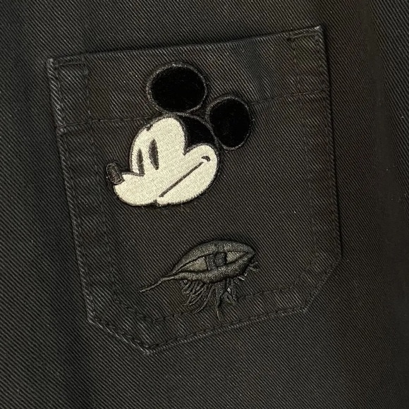 Marc Jacobs Mickey Mouse Denim Short Sleeve Dress Large - Picture 5 of 8